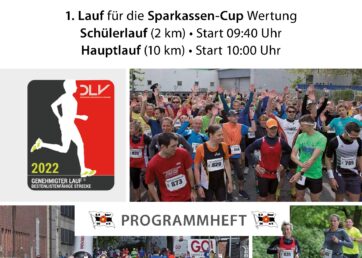 34. Sparkassen City-Lauf: Programmheft und Laufstrecke