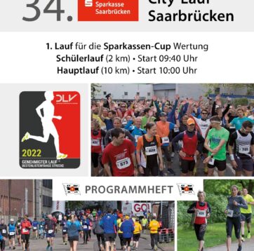 34. Sparkassen City-Lauf: Programmheft und Laufstrecke