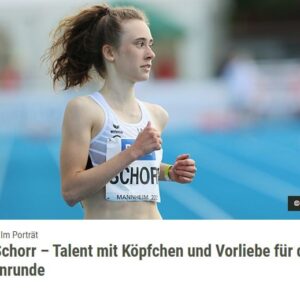 leichtathletik.de: Maja Schorr – Talent mit Köpfchen und Vorliebe für die Stadionrunde