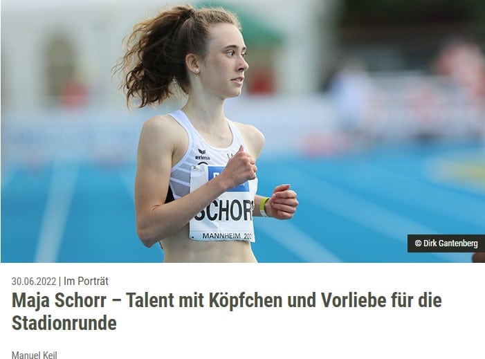 Du betrachtest gerade leichtathletik.de: Maja Schorr – Talent mit Köpfchen und Vorliebe für die Stadionrunde