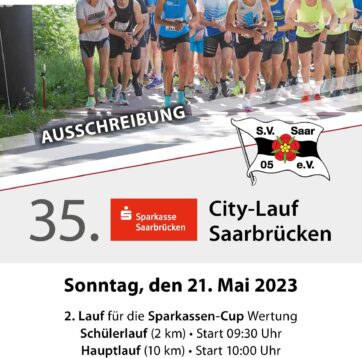 Ausschreibung 35. Sparkassen City-Lauf 21.05.2023
