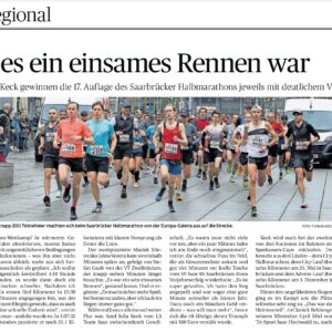 Beitrag in der SZ: Warum es ein einsames Rennen war