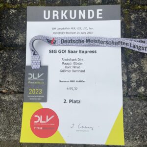 Deutsche Vizemeisterschaft über 4×400 m der Senioren M60