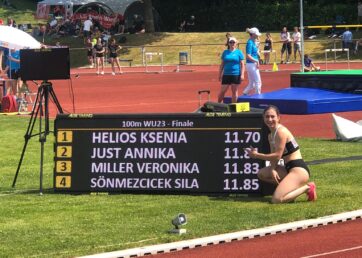 Ksenia Helios Süddeutsche Meisterin mit neuem Saarrekord