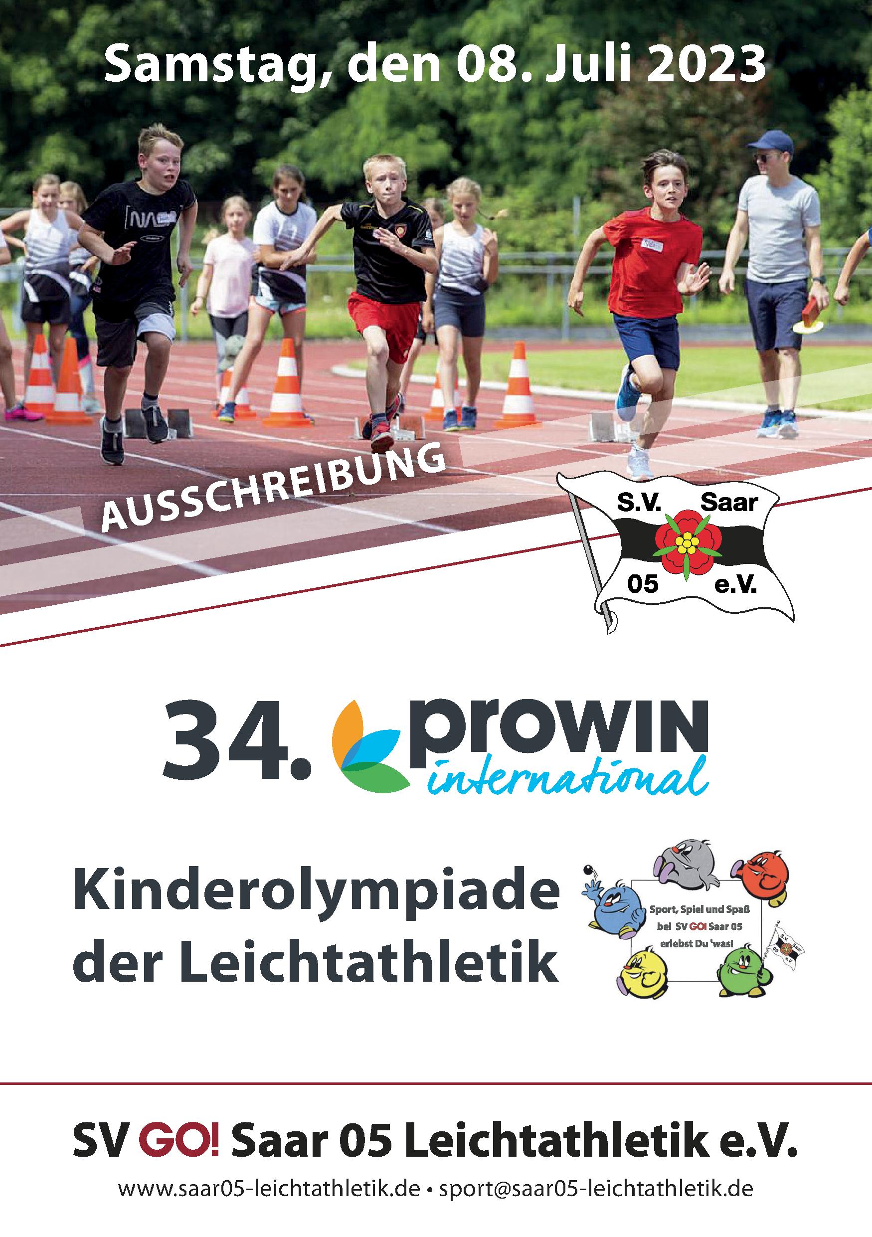 Mehr über den Artikel erfahren 34. prowin Kinderolympiade war ein Fest für Alle