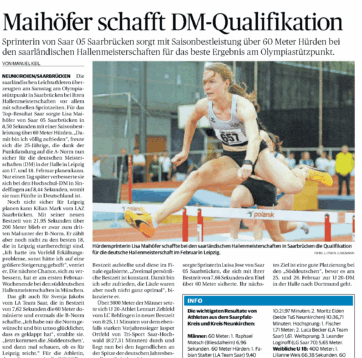 Maihöfer nimmt die letzte Hürde zur deutschen Meisterschaft