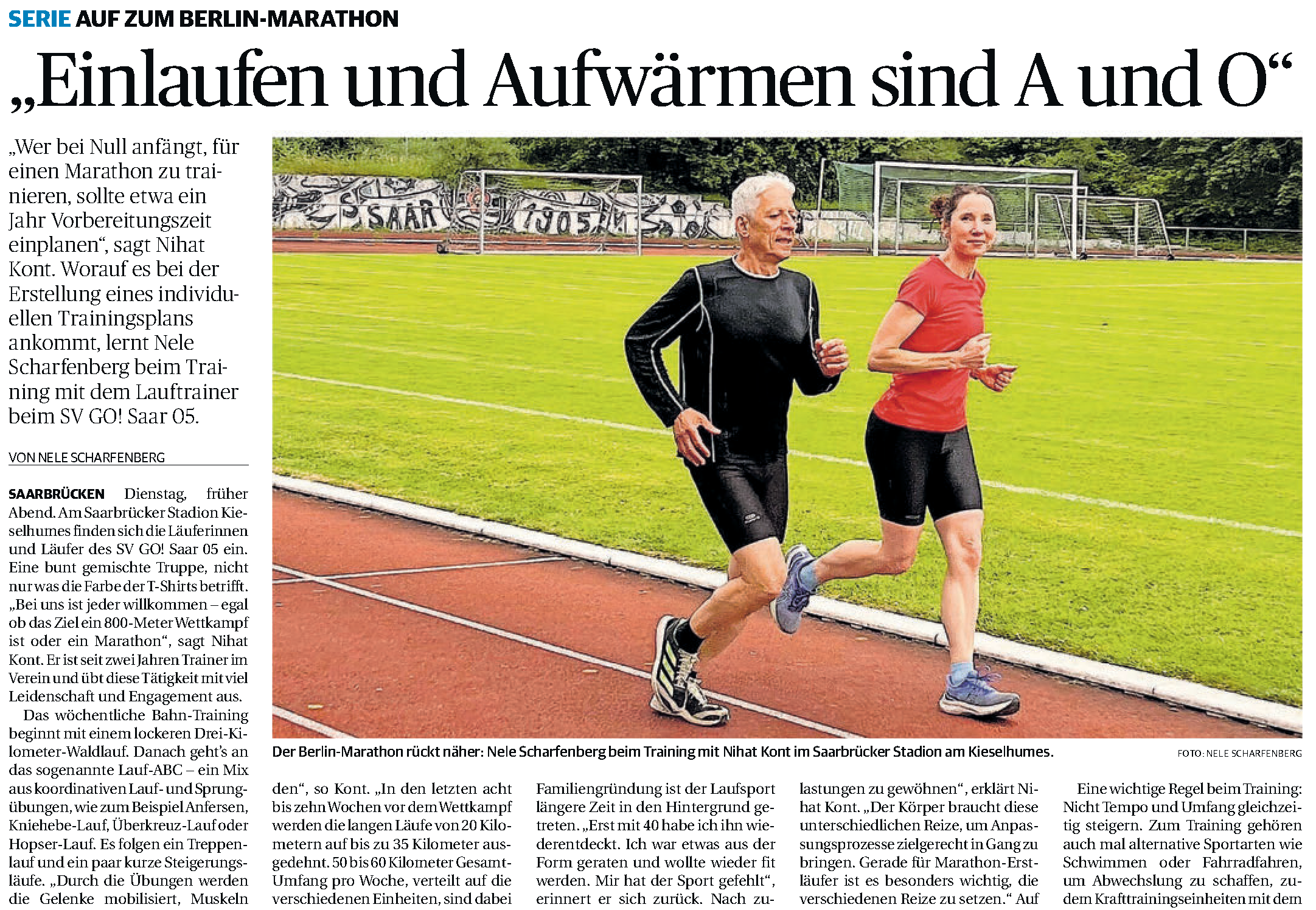 Mehr über den Artikel erfahren Einlaufen und Aufwärmen sind A und O