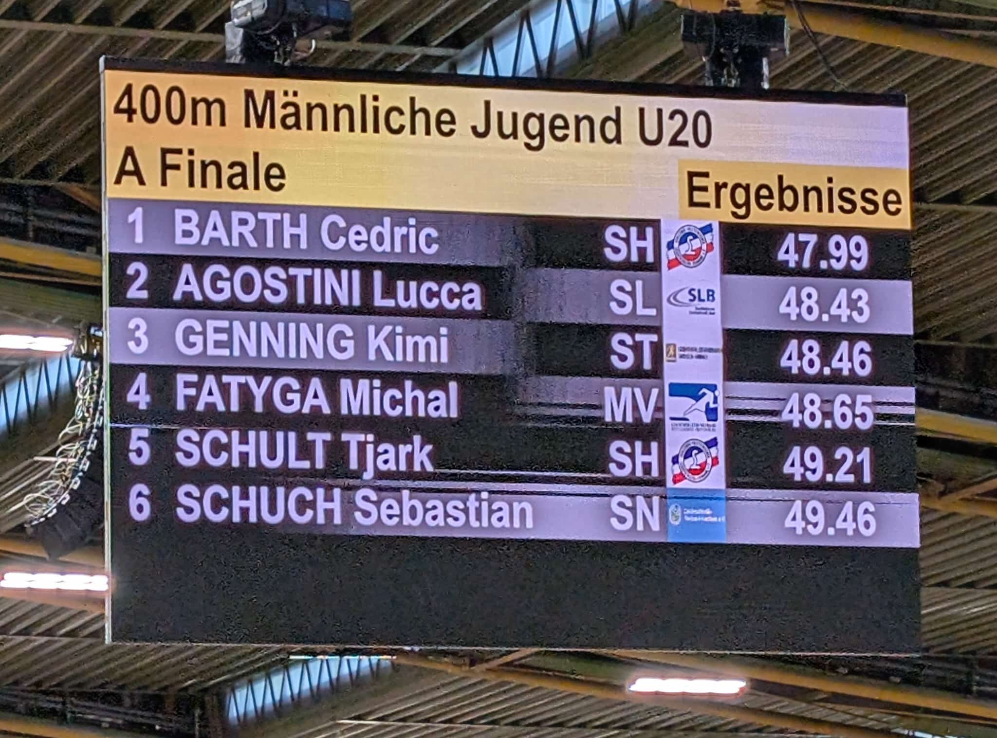 Du betrachtest gerade Silber für Lucca Agostini bei Deutschen U20 Hallenmeisterschaften