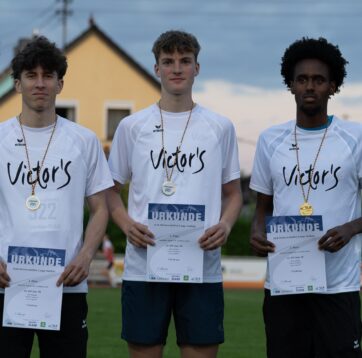 3×1.000 m Staffel mit Titelgewinn in Rehlingen.