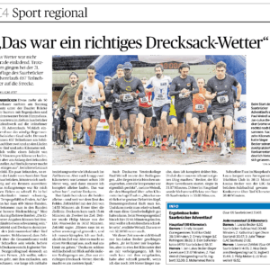 „Das war ein richtiges Drecksackwetter“